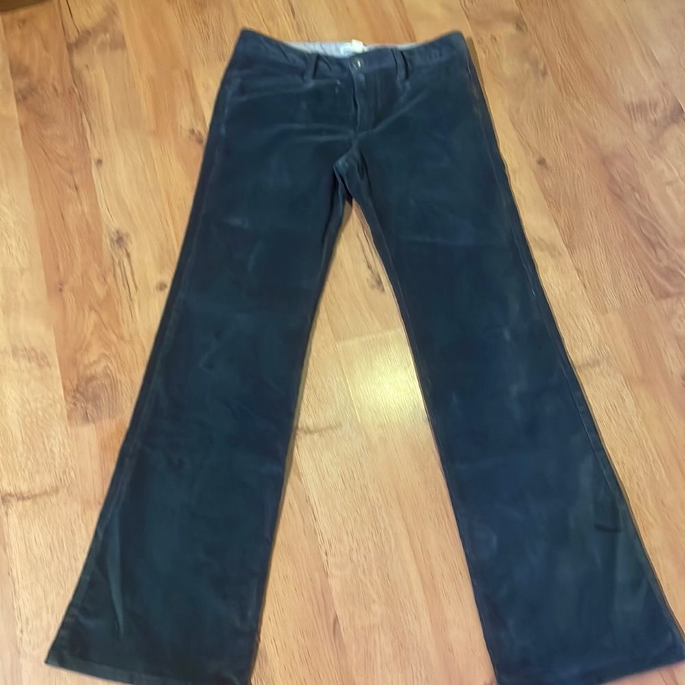 Dark gray flare corduroy pants